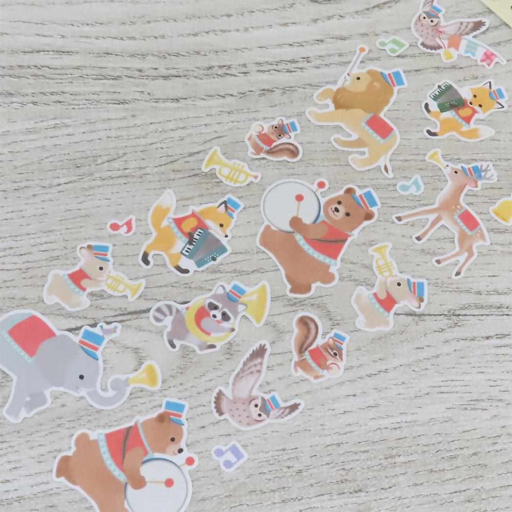 ペーパーシール シールシート ミュージック アクティブコーポレーション デコシール かわいい メール便可