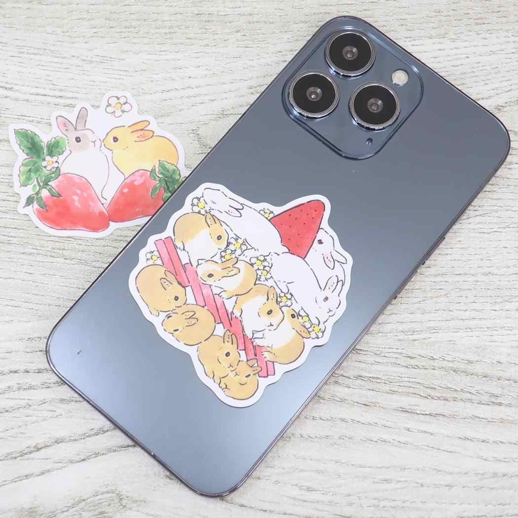 ステッカー ダイカットシール 森山標子 いちごとかくれんぼ SP-163 アクティブコーポレーション デコシール かわいい メール便可