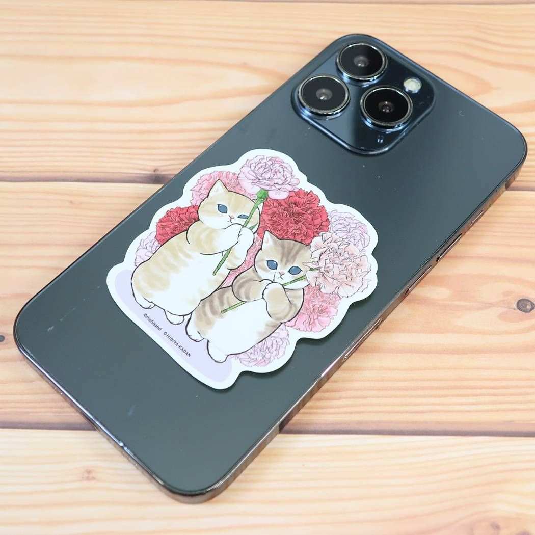 ステッカー mofusand × 日比谷花壇 ステッカー M09-SL-195 アクティブコーポレーション