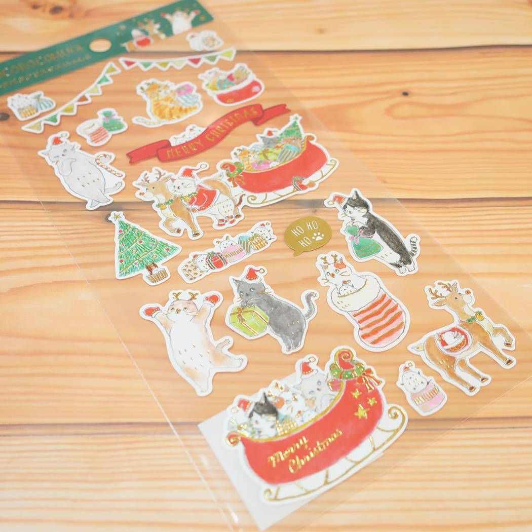 シールシート クリスマス コットンシール トコロコムギ(そり) アクティブコーポレーション