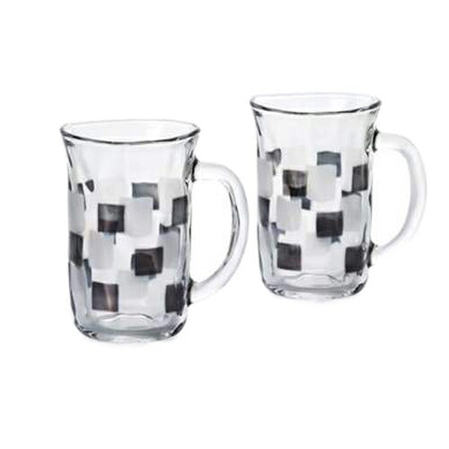 泡づくり/ビアグラス◎ビアジョッキペアセット《モノクロ-ム》☆アデリア(310ml×2)日本製/ギフト雑貨石塚硝子通販☆シネマコレクション◆
