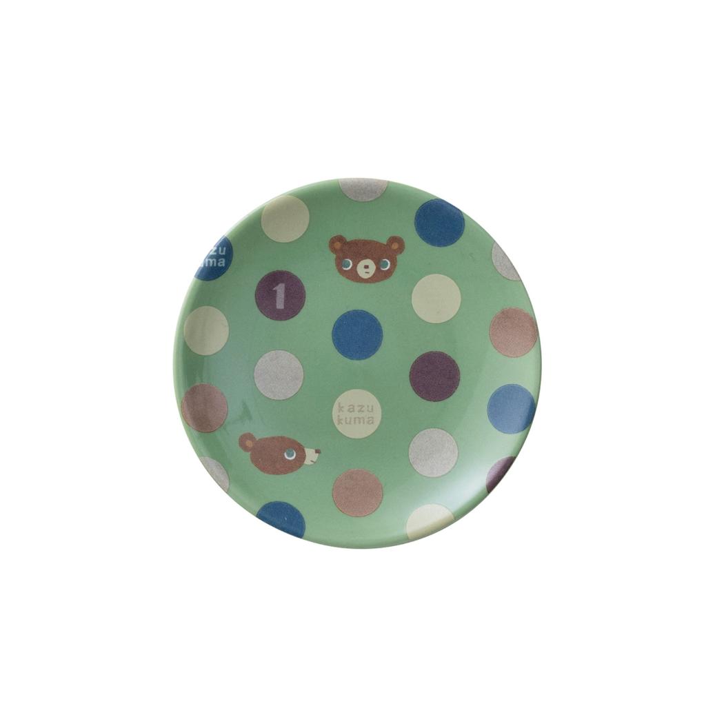 かずくま 小皿 豆皿 9cm オリーブ アイトー