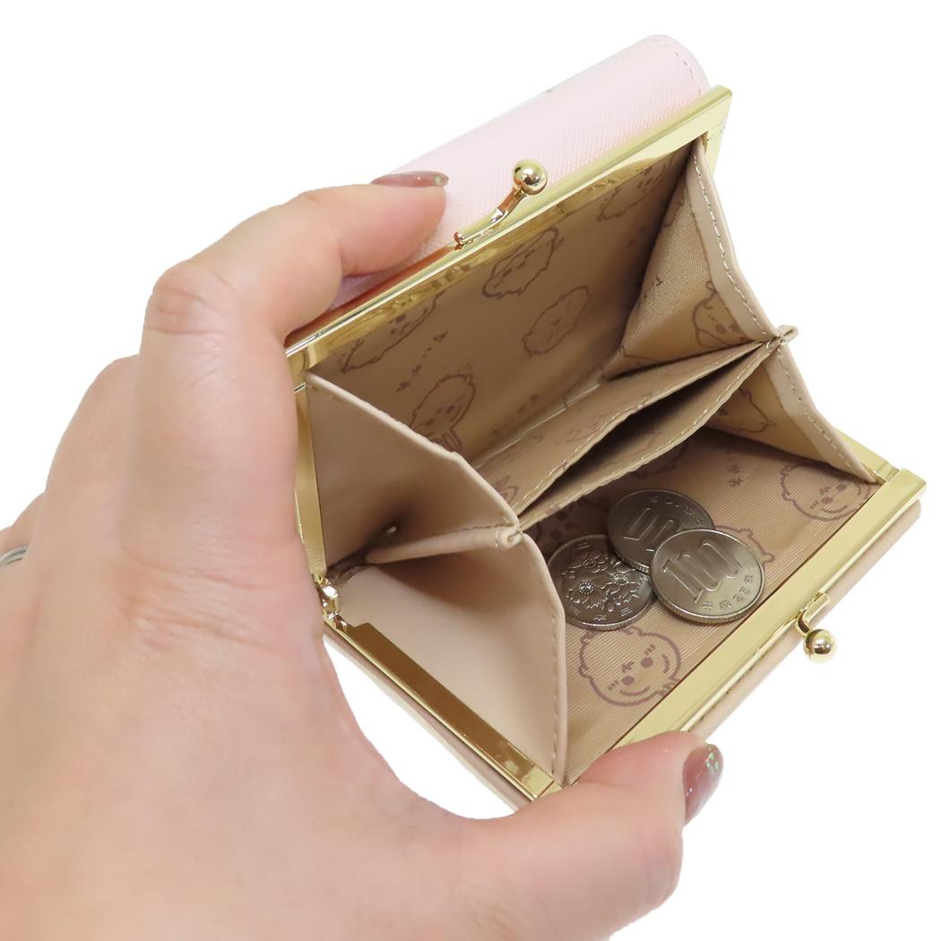 口金財布 三つ折り ミニウォレット ちいかわ イエロー ウサギ アルディ レディース ミニ財布 プレゼント