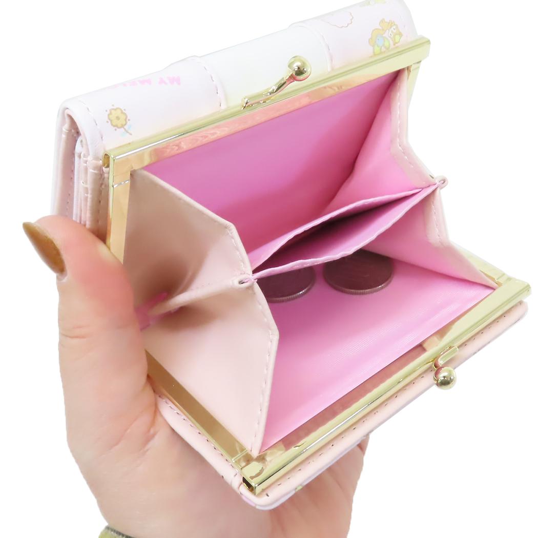 口金財布 レディース財布 マイメロディ サンリオ アルディ ミニ財布 三つ折り財布 コンパクト