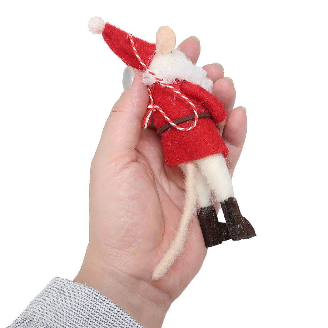 フエルト マスコット マウスサンタ スター クリスマス APJ Xmas かわいい