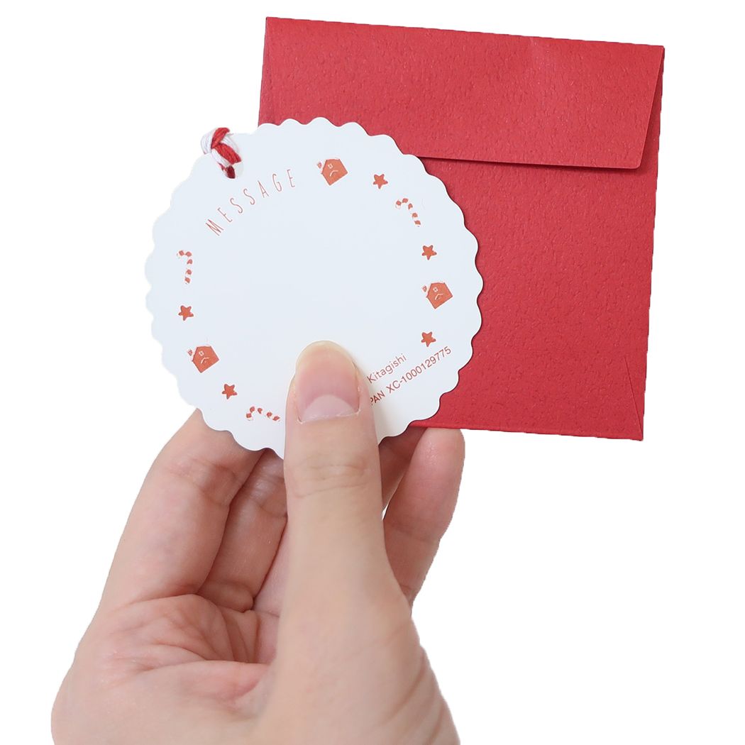 Mini card クリスマスカード 北岸由美 サンタのお手伝い APJ グリーティングカード Xmas メール便可