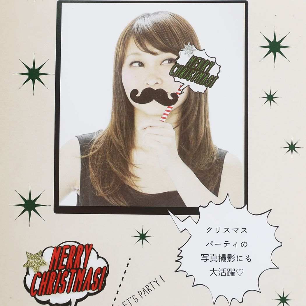 コミックバルーンカード ComicBalloonseries クリスマスカード クロヒゲ APJ 封筒付きグリーティングカード Xmas メール便可