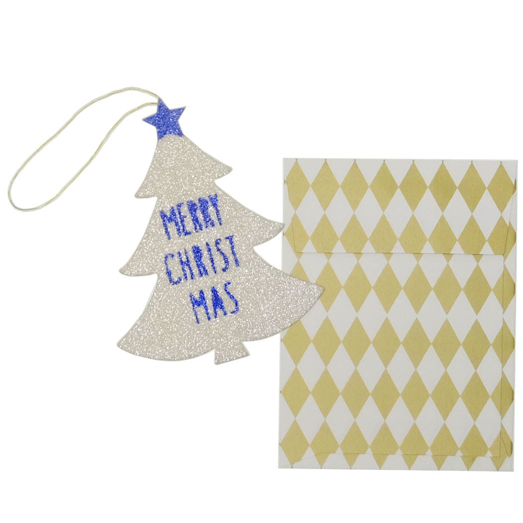 グリッターミニカード mini card collection クリスマスカード APJ Xmas メッセージカード