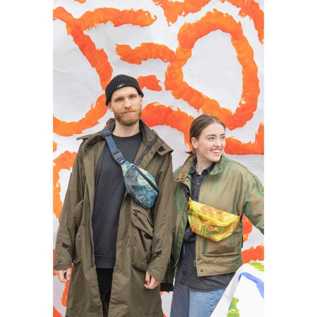 Bumbag ボディバッグ フィンセント ファン ゴッホ Sunflowers LOQI ローキー エーワイ VINCENT VAN GOGH ウエストバッグ メール便可