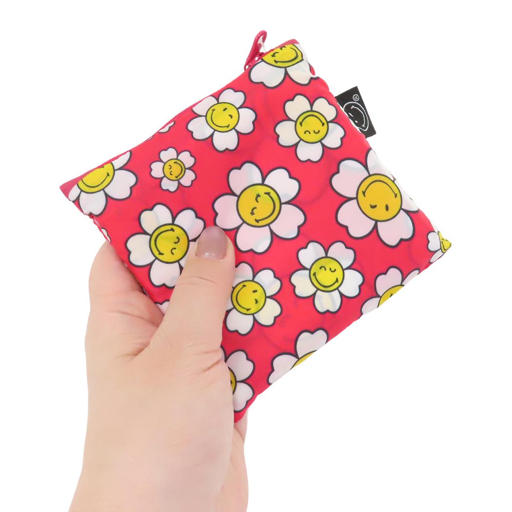 Bag エコバッグ SMILEY JP Flowers Raspberry LOQI ローキー エーワイ スマイリー フラワー お買い物バッグ メール便可