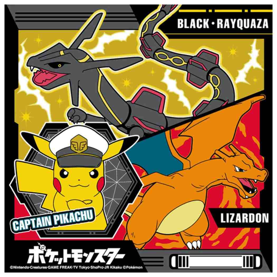 ハンカチ ハンカチーフ ポケットモンスター ブラック ポケモン バンビーナ 入園入学準備雑貨 メール便可