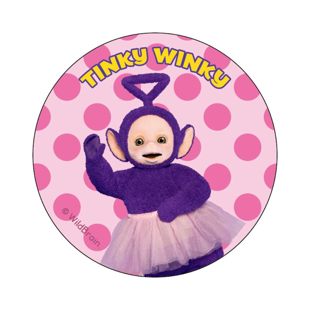 まじかる百貨店缶バッジ カンバッジ テレタビーズ TINKY WINKY カルチュア エンタテインメント 絵が動く 変化 メール便可