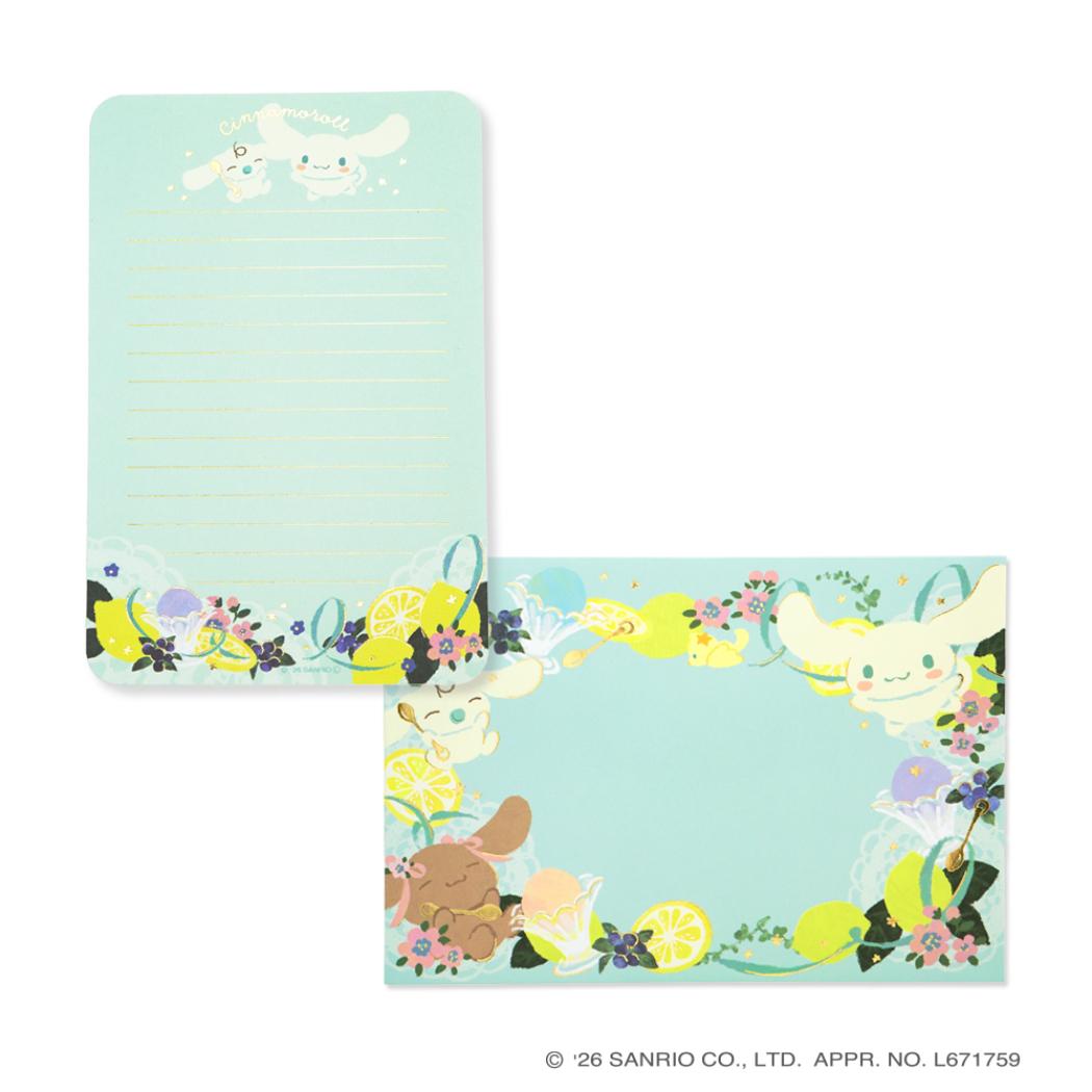 サンリオキャラクターズ x 林朋子 手紙セット レターセット シナモロール Sanrio クローズピン
