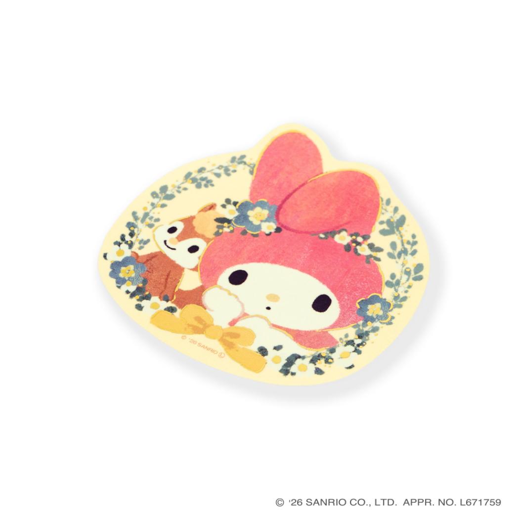 サンリオキャラクターズ x 林朋子 ダイカットシール ステッカー マイメロディ Sanrio クローズピン