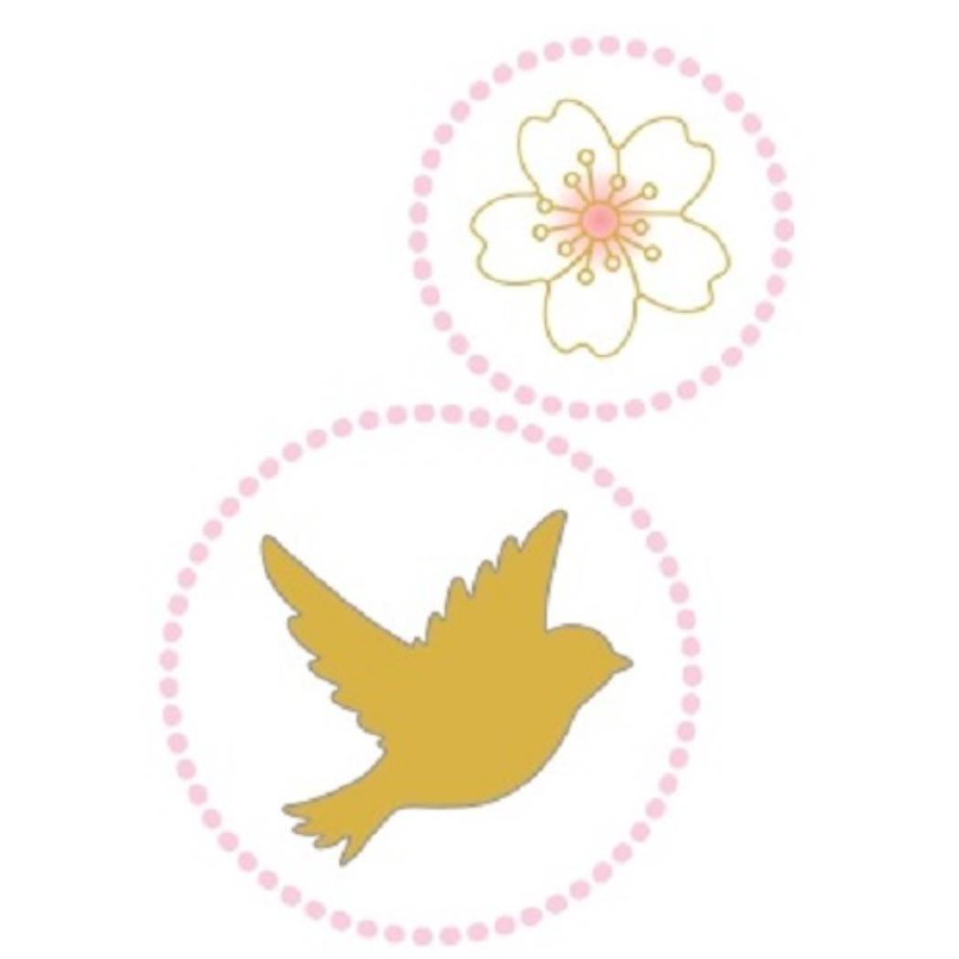 さくらシール シールシート さくらCollection 鳥と桜 クローズピン 手帳デコ DECOシール デコレーション メール便可