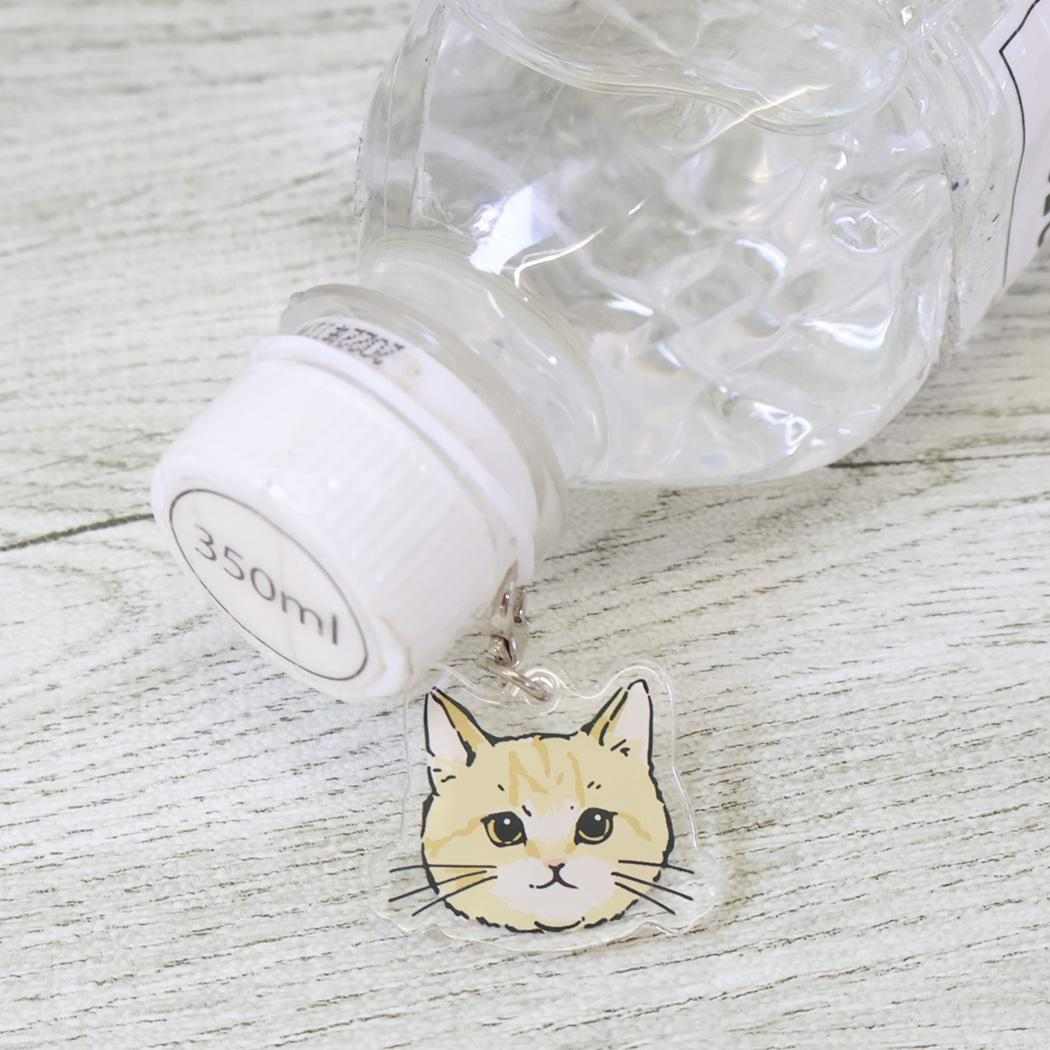 ねこ グッズ アンブレラマーカー ワンポイントチャーム マッシュ ミントイン