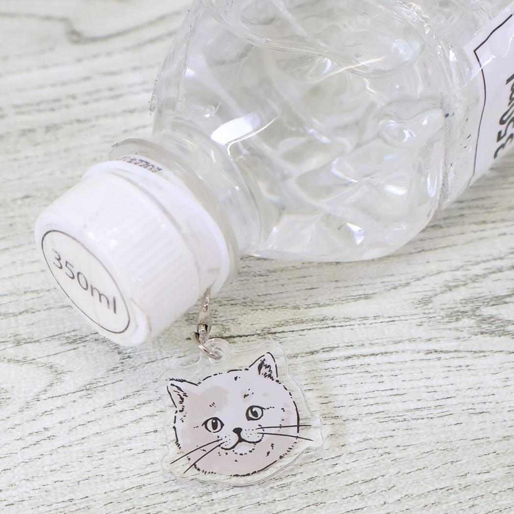 ねこ グッズ アンブレラマーカー ワンポイントチャーム グリ ミントイン
