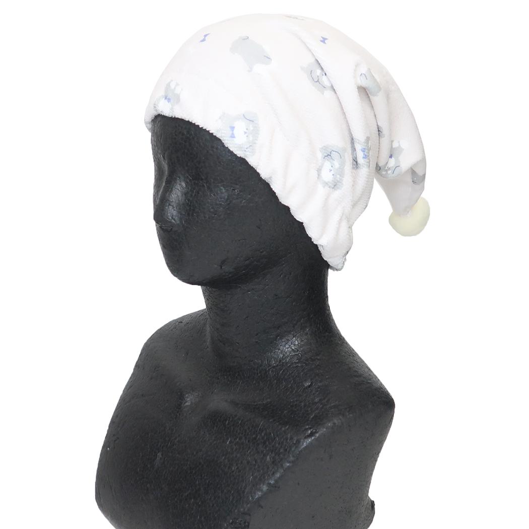タオルキャップ ヘアドライタオル帽子 シュナウザー ミントイン お風呂雑貨 海プール用品 メール便可