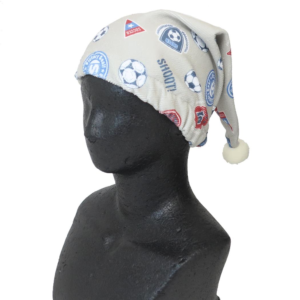 タオルキャップ ヘアドライタオル帽子 サッカー ミントイン お風呂雑貨 海プール用品 メール便可