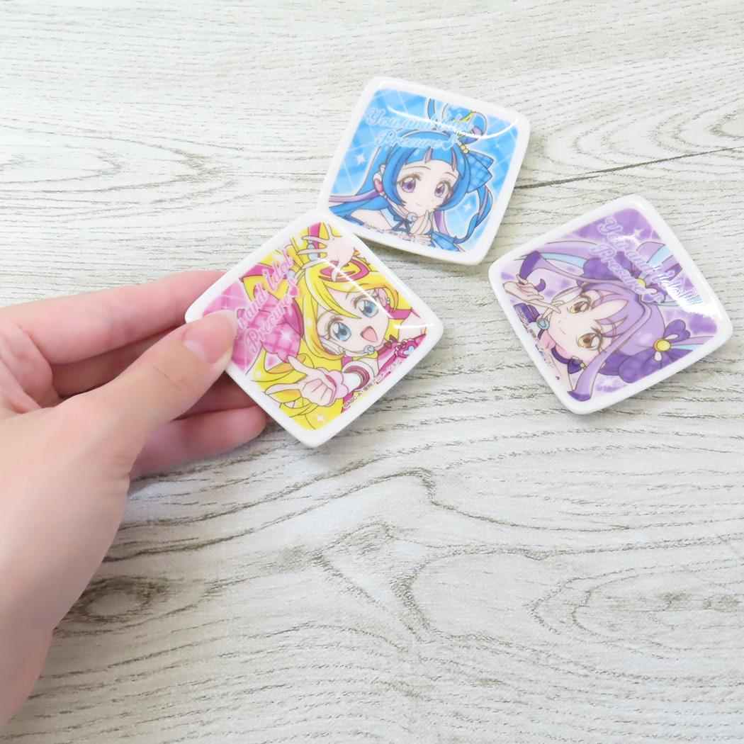 プチ角小皿 キッズ食器 キミとアイドルプリキュア キュアウインク 金正陶器 女の子 子ども 子供 アニメメール便可