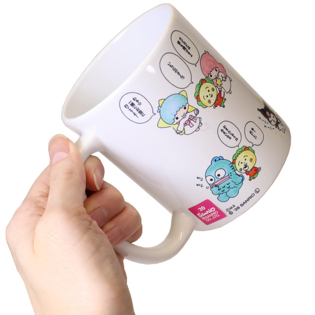 コジコジxサンリオキャラクターズ 磁器製マグ マグカップL トーキング Sanrio 金正陶器 プレゼント ギフト 食器 キャラクター グッズ シネマコレクション