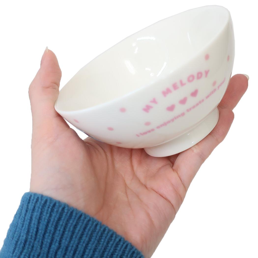 茶碗 キッズ食器 マイメロディ スイーツ&ドット サンリオ 金正陶器 日本製食器