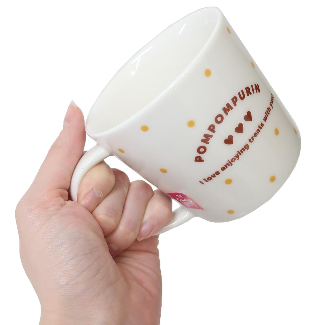 マグM マグカップ ポムポムプリン スイーツ&ドット サンリオ 金正陶器 日本製食器