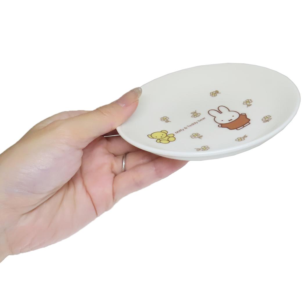 ミニプレート 小皿 ミッフィー ミッフィー&テディベア ディックブルーナ 金正陶器 日本製食器 絵本