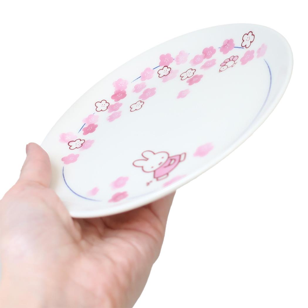 プレート 中皿 ミッフィー ほのか 花 ディックブルーナ 金正陶器 プレゼント 食器 絵本