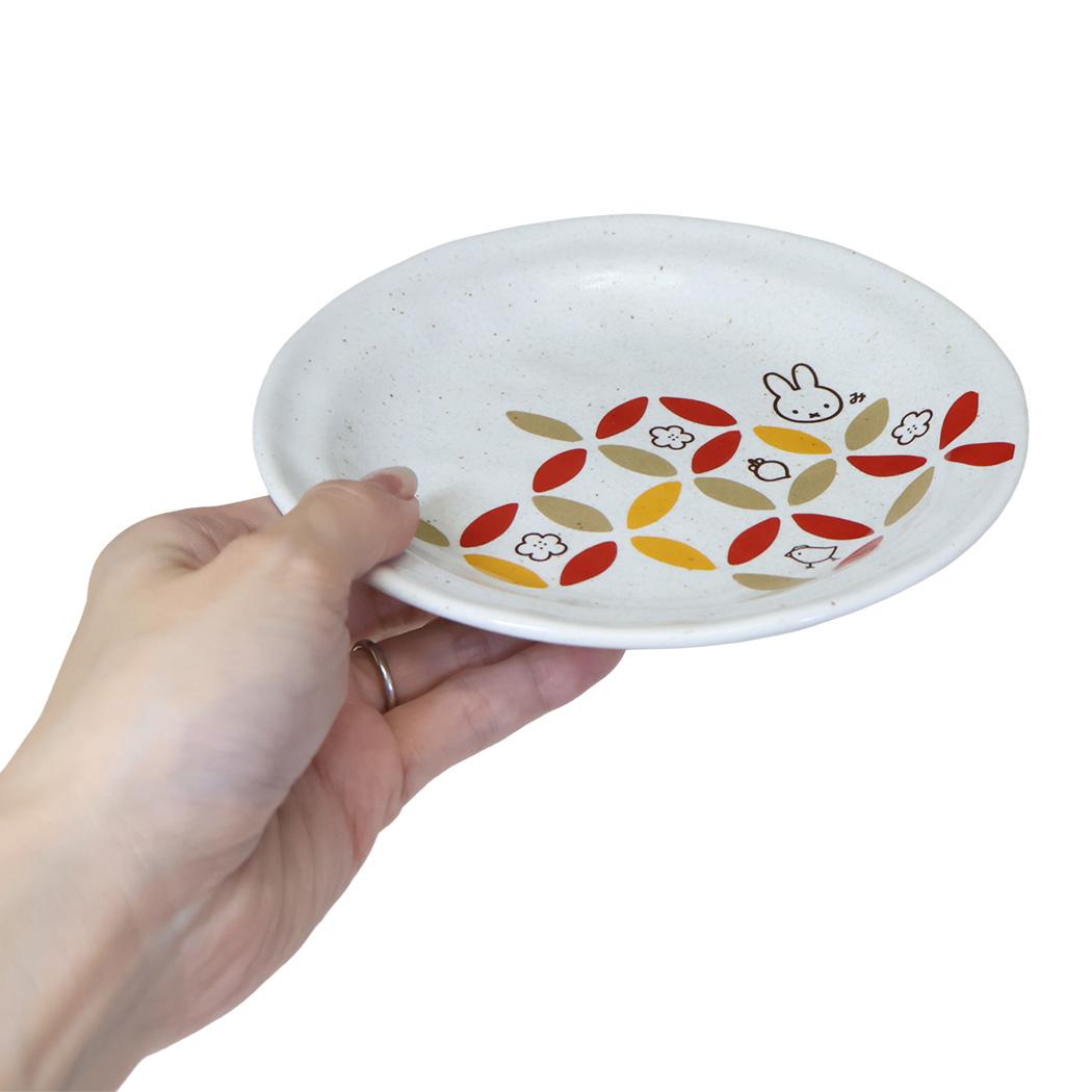 ミッフィー 小皿 七宝紋 五寸皿 ディックブルーナ 金正陶器 日本製 絵本キャラクター グッズ シネマコレクション