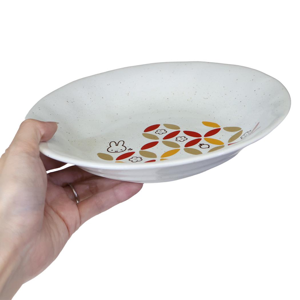 ミッフィー 中皿 七宝紋 カレーパスタ皿 ディックブルーナ 金正陶器 日本製 絵本キャラクター グッズ シネマコレクション