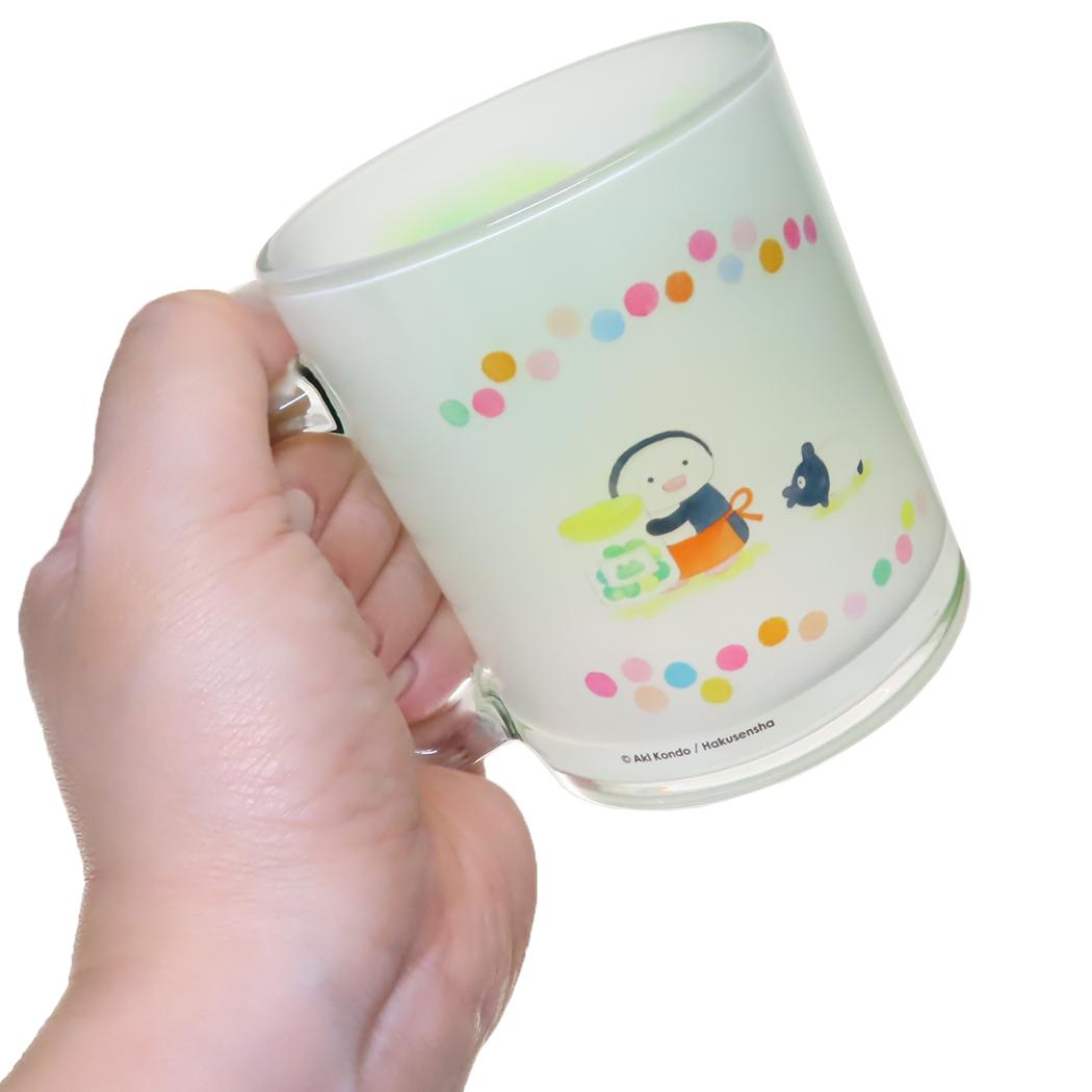 ガラスマグカップ マグカップ ゆめぎんこう おともだち 金正陶器 プレゼント 絵本