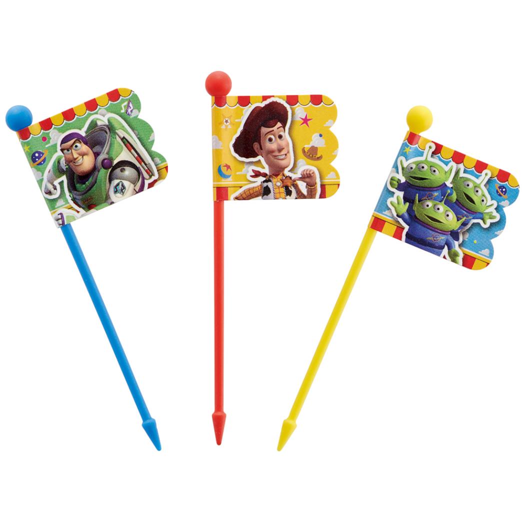 ランチピックス 9本セット お弁当雑貨 トイストーリー ディズニー スケーター ピック 串 旗 フラッグ メール便可