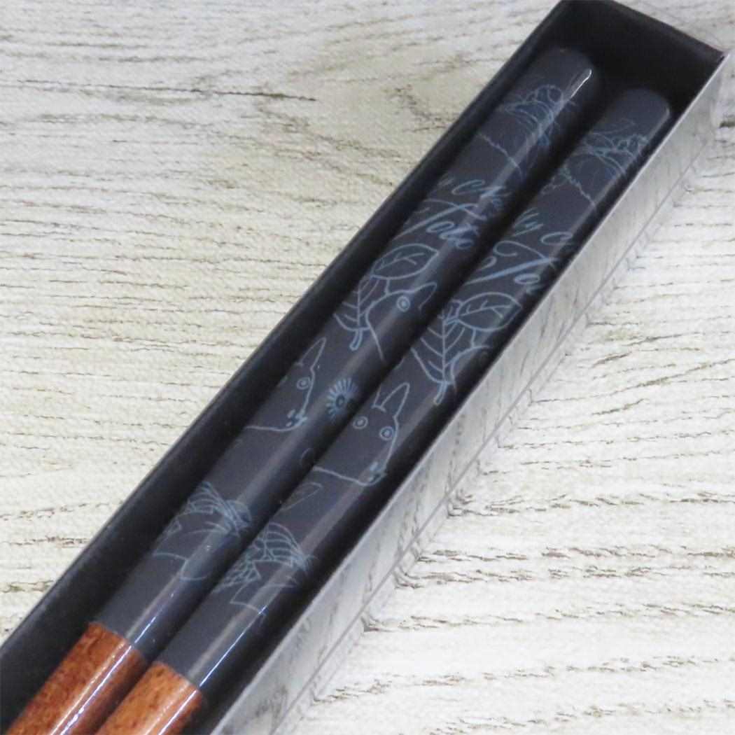 塗り箸21cm おはし となりのトトロ 鼠 スタジオジブリ スケーター テーブルウェア メール便可