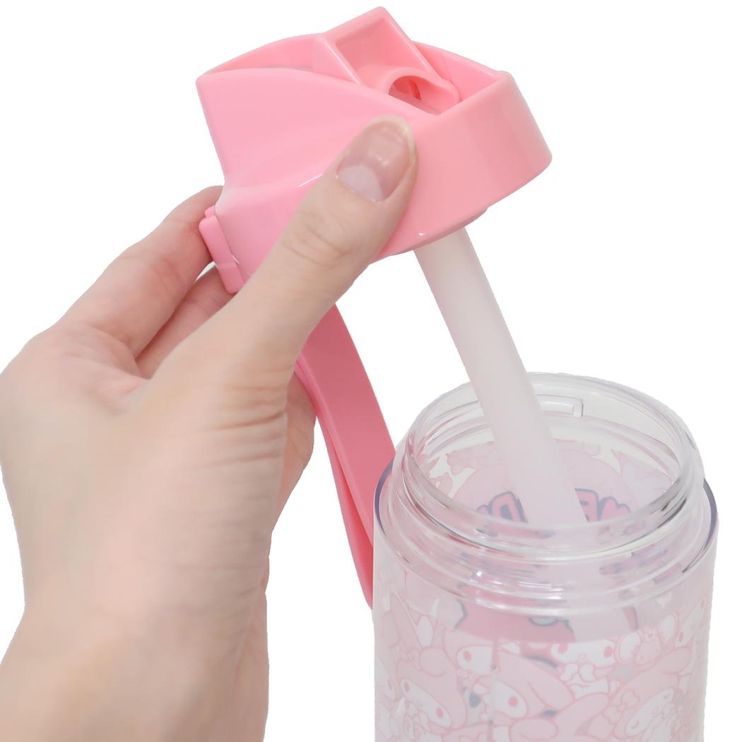 ストローボトル 水筒 マイメロディ うしろうしろ サンリオ スケーター 500ml スパウト型