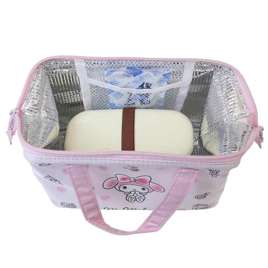 がま口型ランチバッグ お弁当かばん マイメロディ 水彩コスメ サンリオ スケーター 保温 保冷 アルミ蒸着 メール便可