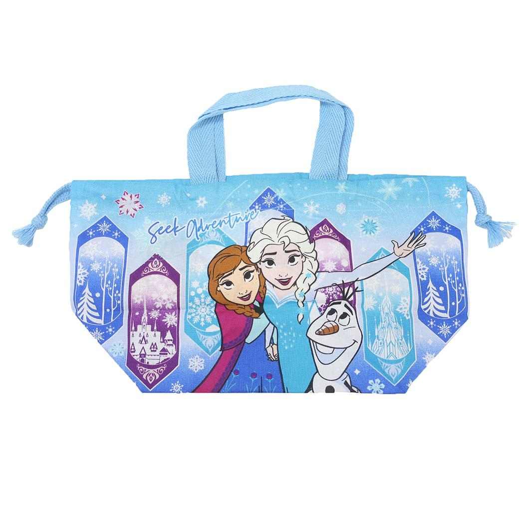 ランチ巾着 お弁当巾着 アナと雪の女王 ディズニー スケーター お弁当きんちゃく メール便可