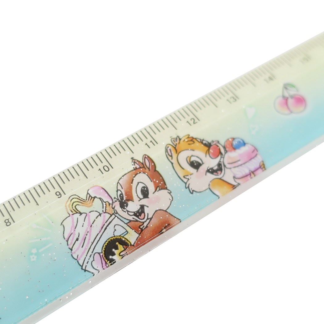 スリム 17cm 定規 ものさし チップ&デール 新入学 ディズニー クラックス 新学期準備文具 メール便可