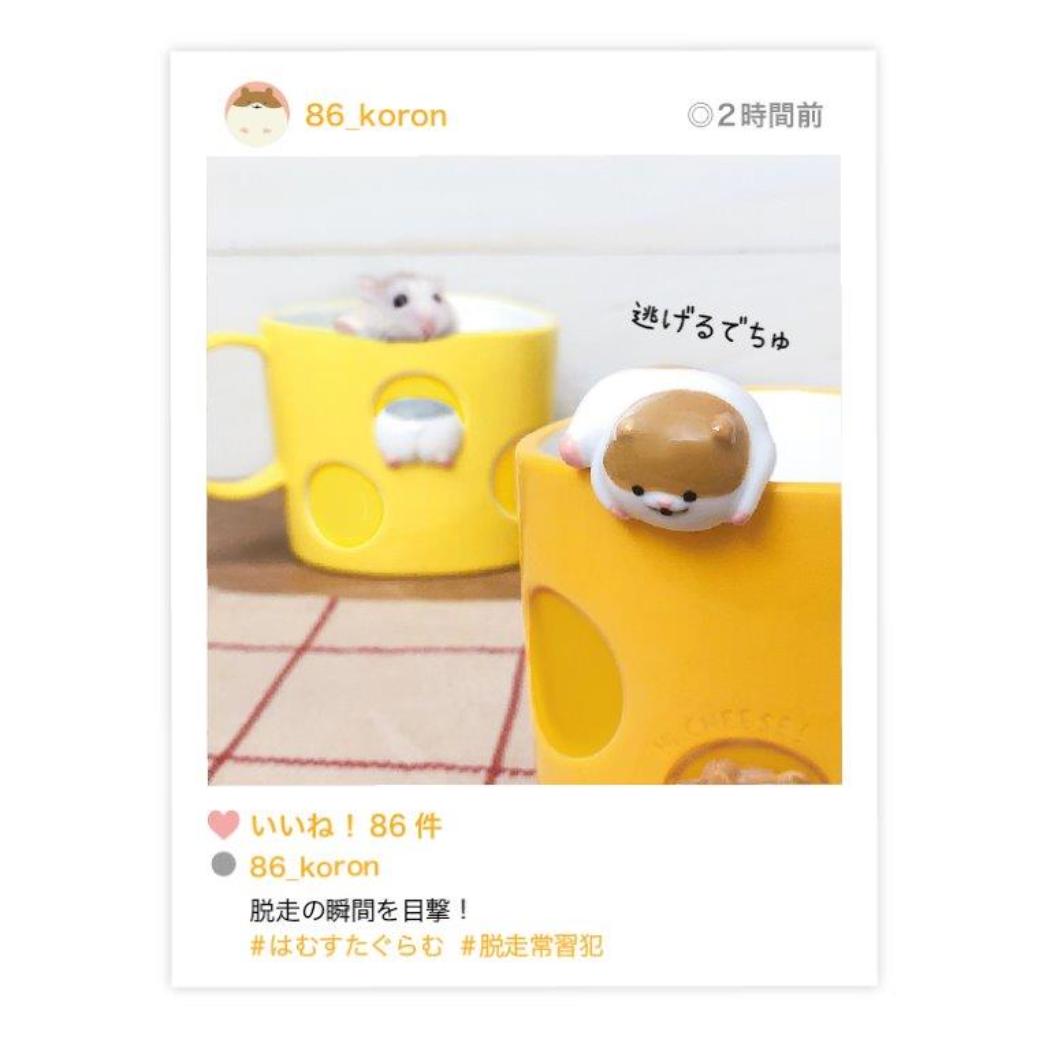 ひょっこりハムマグ マグカップ はむころん GY デコレ プレゼント かわいい