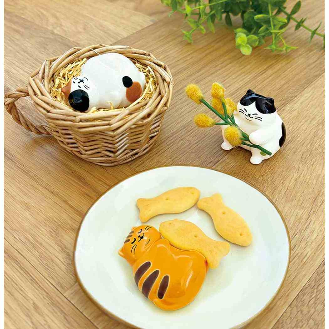 はし置き 箸置き ぼてねこ お腹いっぱい ねこ デコレ プレゼント かわいい チョップスティックレスト