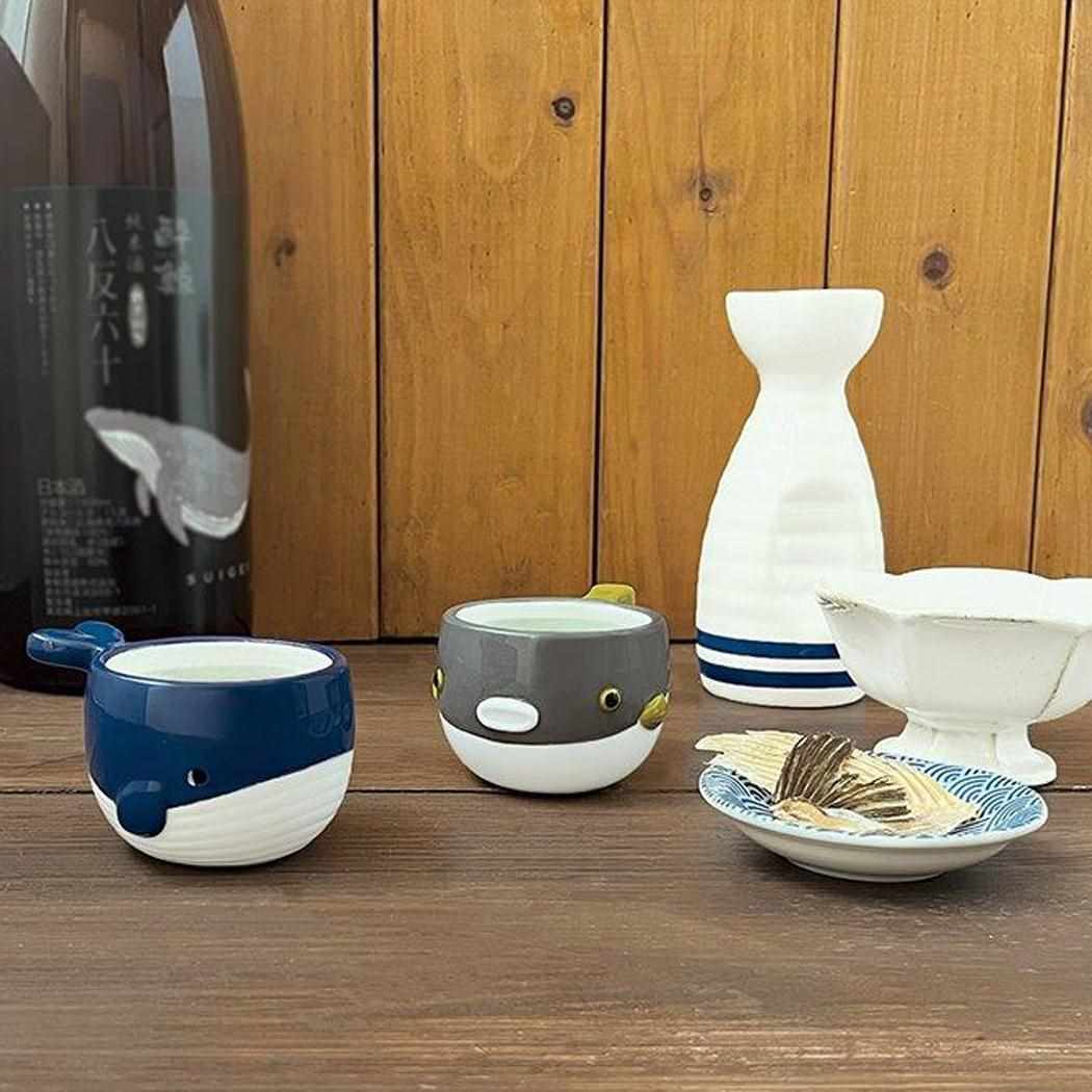 すいすいぐい呑み 酒器 ふぐ デコレ お土産 ギフト おもしろ雑貨