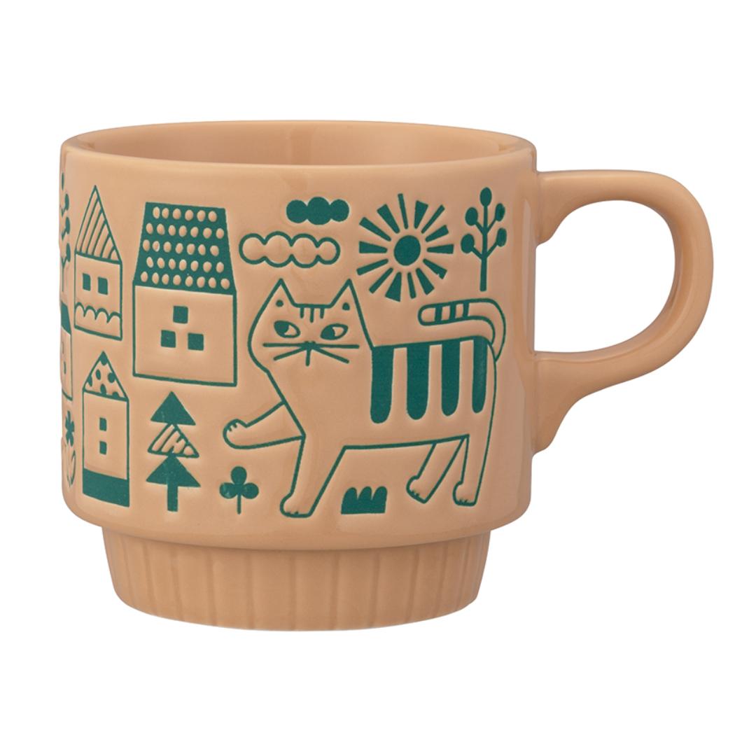 マグカップ おさんぽマグ 街 ねこ デコレ プレゼント かわいい グッズ シネマコレクション