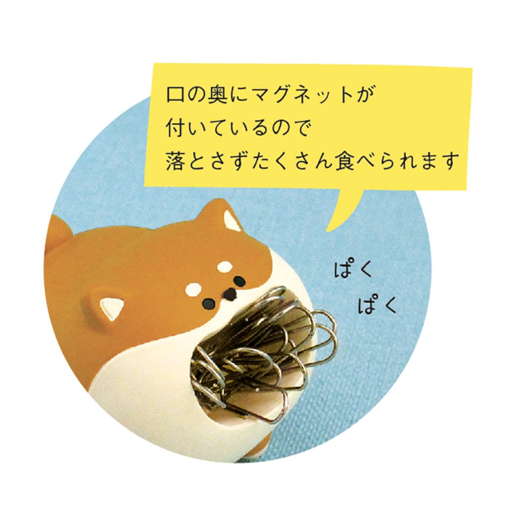 クリップホルダー 卓上収納 はらぺこあにまる しばいぬ harapeko animal デコレ クリップケース おもしろ雑貨