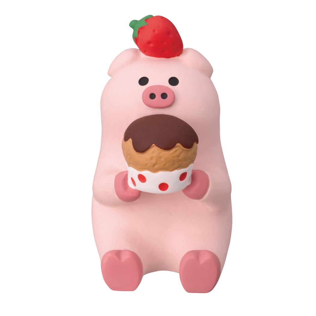 むしゃむしゃマフィンブタ マスコット コンコンスイーツパーラー デコレ プレゼント インテリア かわいい