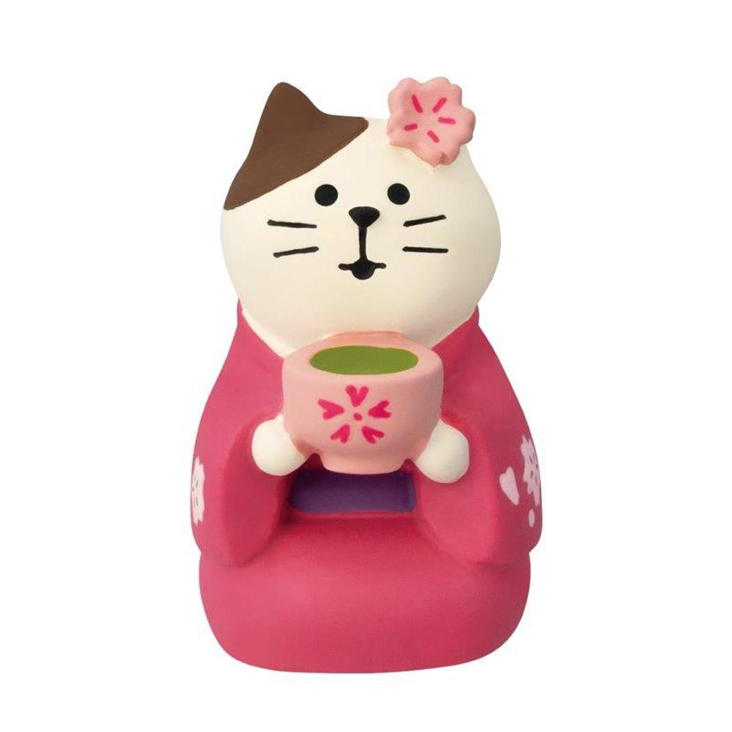 マスコット 京抹茶猫 デコレ インテリア かわいい グッズ シネマコレクション