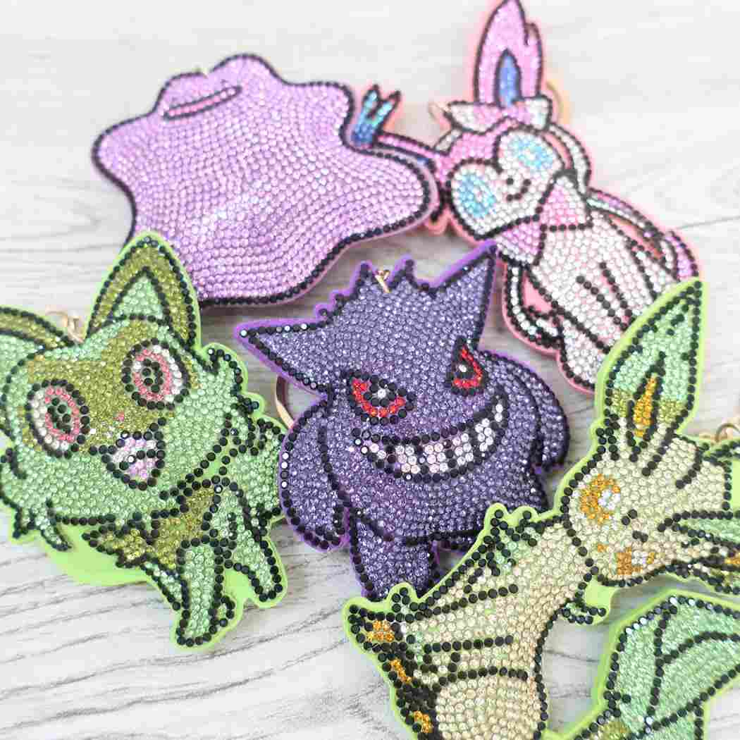 ラインストーンマスコットクリーナー スマホアクセ ポケットモンスター ニンフィア ポケモン サンアート プレゼント メール便可