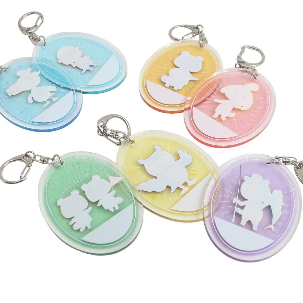 キーリング アクリルキーホルダー あつまれ どうぶつの森 まめきち&つぶきち エンスカイ コレクション雑貨 メール便可