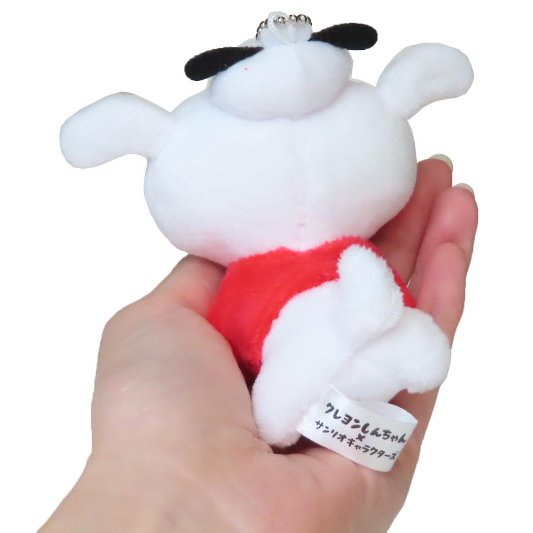ぬいぐるみマスコット マスコット クレヨンしんちゃんxサンリオキャラクターズ シロ ポチャッコ サンリオ エンスカイ ボールチェーン ミニぬいぐるみ