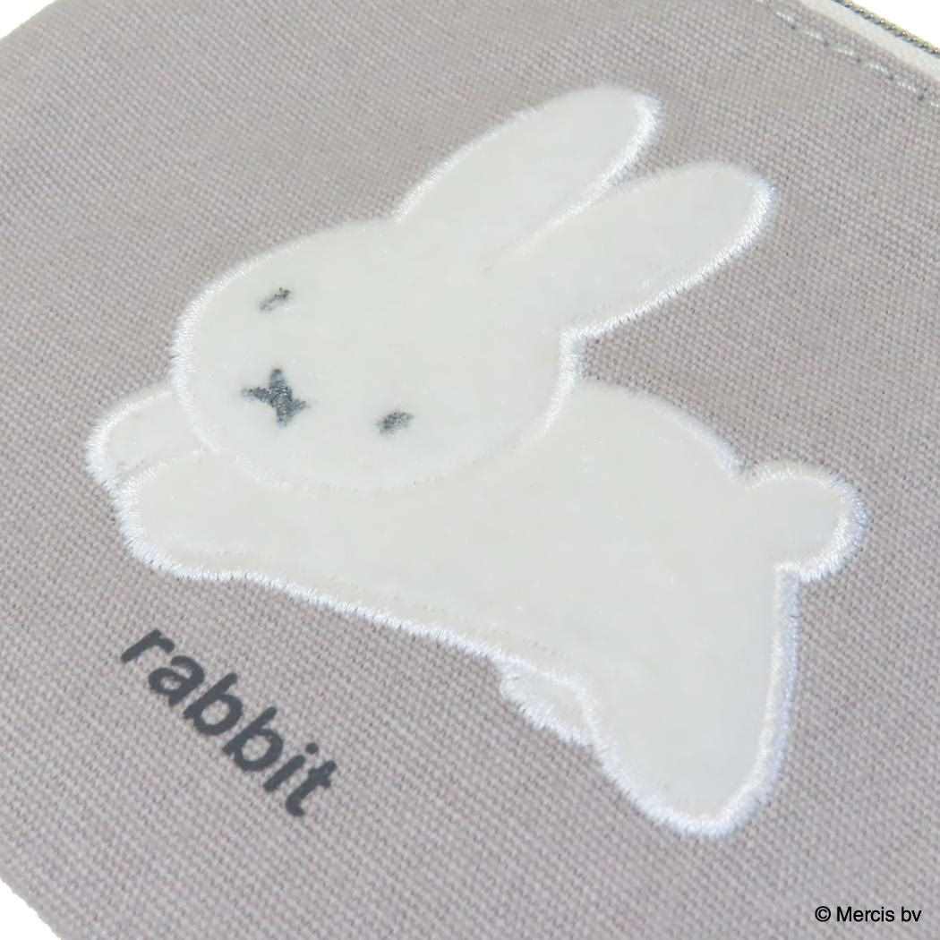 巾着ポーチ 巾着袋 ミッフィー BRUNA FLUFFY APPLIQUE ウサギ ディックブルーナ エフエービージャパン 小物入れ 絵本メール便可