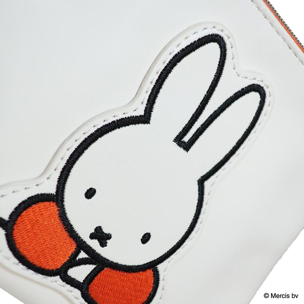 MIFFY PATCH ミニフラットポーチ 平ポーチ ミッフィー ブルーナレッド ディックブルーナ エフエービージャパン 小物入れ 絵本メール便可